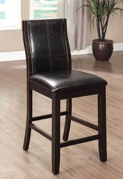 Townsend Brown Cherry Counter Height Chair Set of 2 by Furniture of America at Eve Furniture