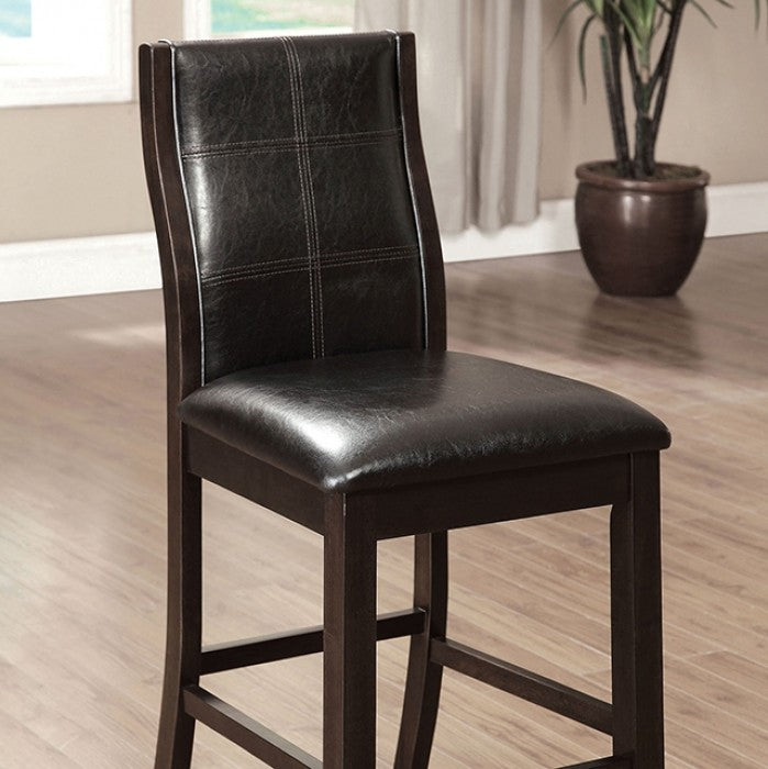 Townsend Brown Cherry Counter Height Chair Set of 2 by Furniture of America at Eve Furniture