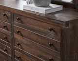 Townsend Eight Drawer Solid Wood Dresser in Java by Modus Furniture at Eve Furniture