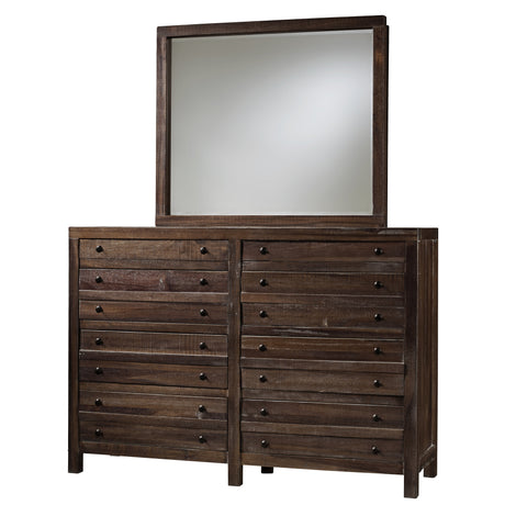 Townsend Eight Drawer Solid Wood Dresser in Java by Modus Furniture at Eve Furniture