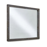 Townsend Solid Wood Beveled Glass Mirror in Gunmetal by Modus Furniture at Eve Furniture