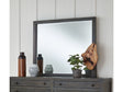 Townsend Solid Wood Beveled Glass Mirror in Gunmetal by Modus Furniture at Eve Furniture