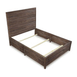 Townsend Solid Wood California King Low-Profile Bed in Gunmetal by Modus Furniture at Eve Furniture