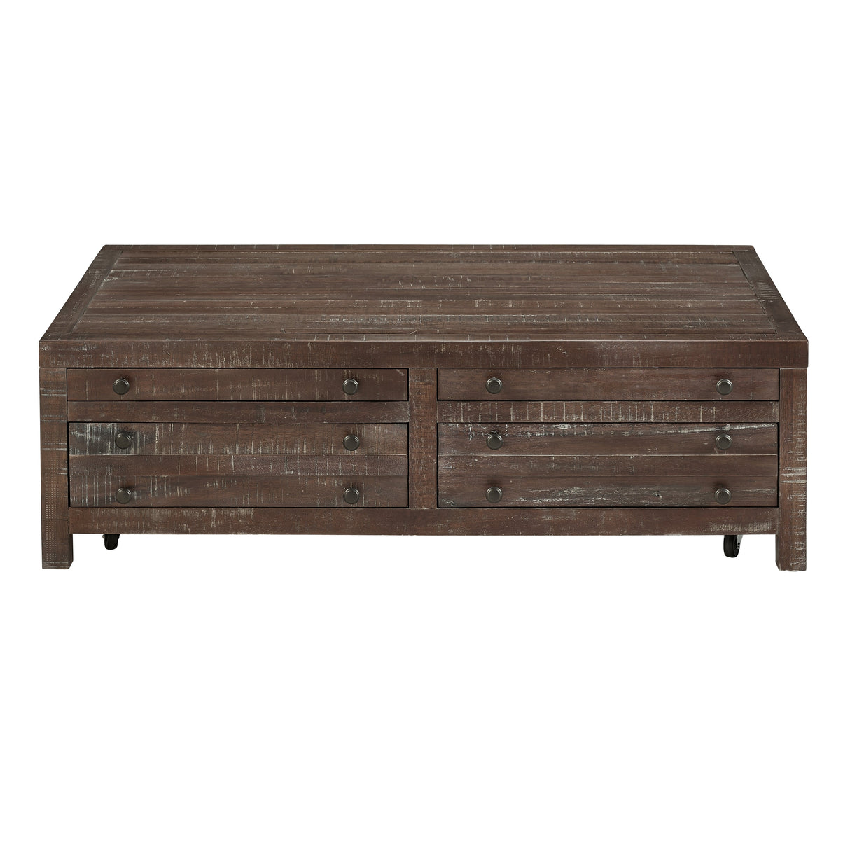 Townsend Solid Wood Castered Coffee Table in Java by Modus at Eve Furniture