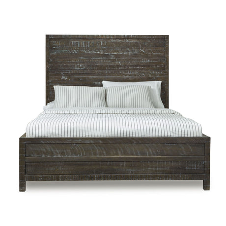 Townsend Solid Wood Eastern King Low-Profile Bed in Gunmetal by Modus Furniture at Eve Furniture