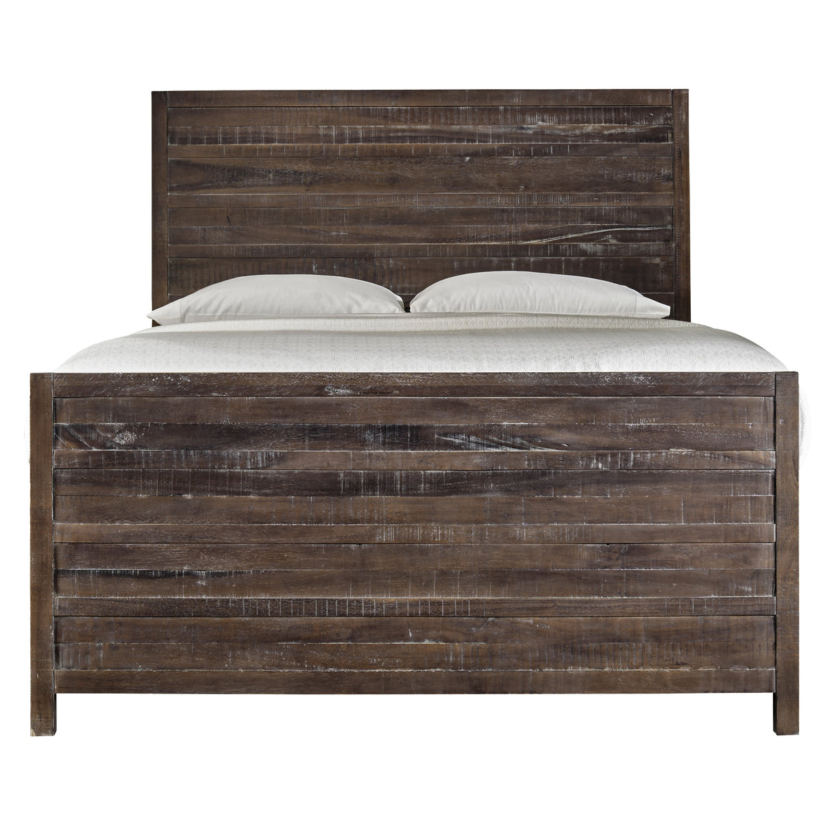 Townsend Solid Wood Eastern King Panel Bed in Java by Modus Furniture at Eve Furniture