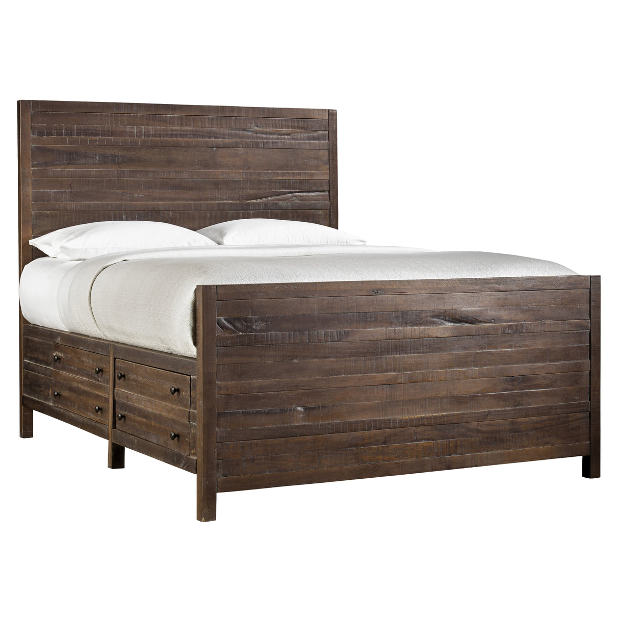 Townsend Solid Wood Eastern King Storage Bed in Java by Modus Furniture at Eve Furniture