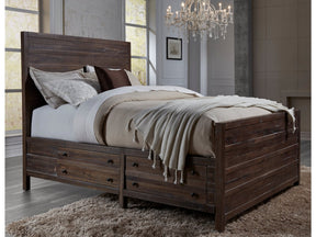 Townsend Solid Wood Eastern King Storage Bed in Java by Modus Furniture at Eve Furniture