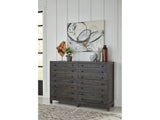 Townsend Solid Wood Eight Drawer Dresser in Gunmetal by Modus Furniture at Eve Furniture