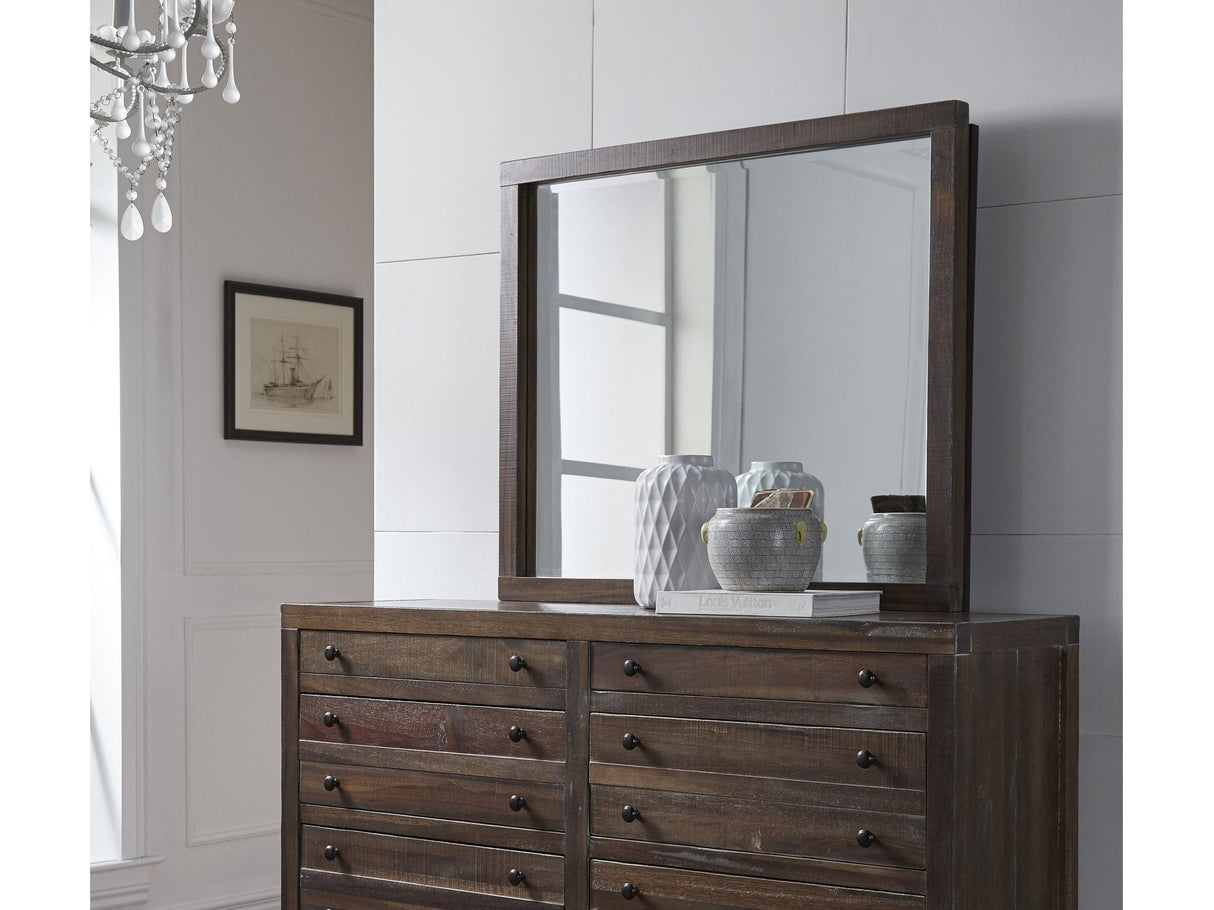 Townsend Solid Wood Mirror in Java by Modus Furniture at Eve Furniture