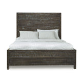Townsend Solid Wood Queen Low-Profile Bed in Gunmetal by Modus Furniture at Eve Furniture