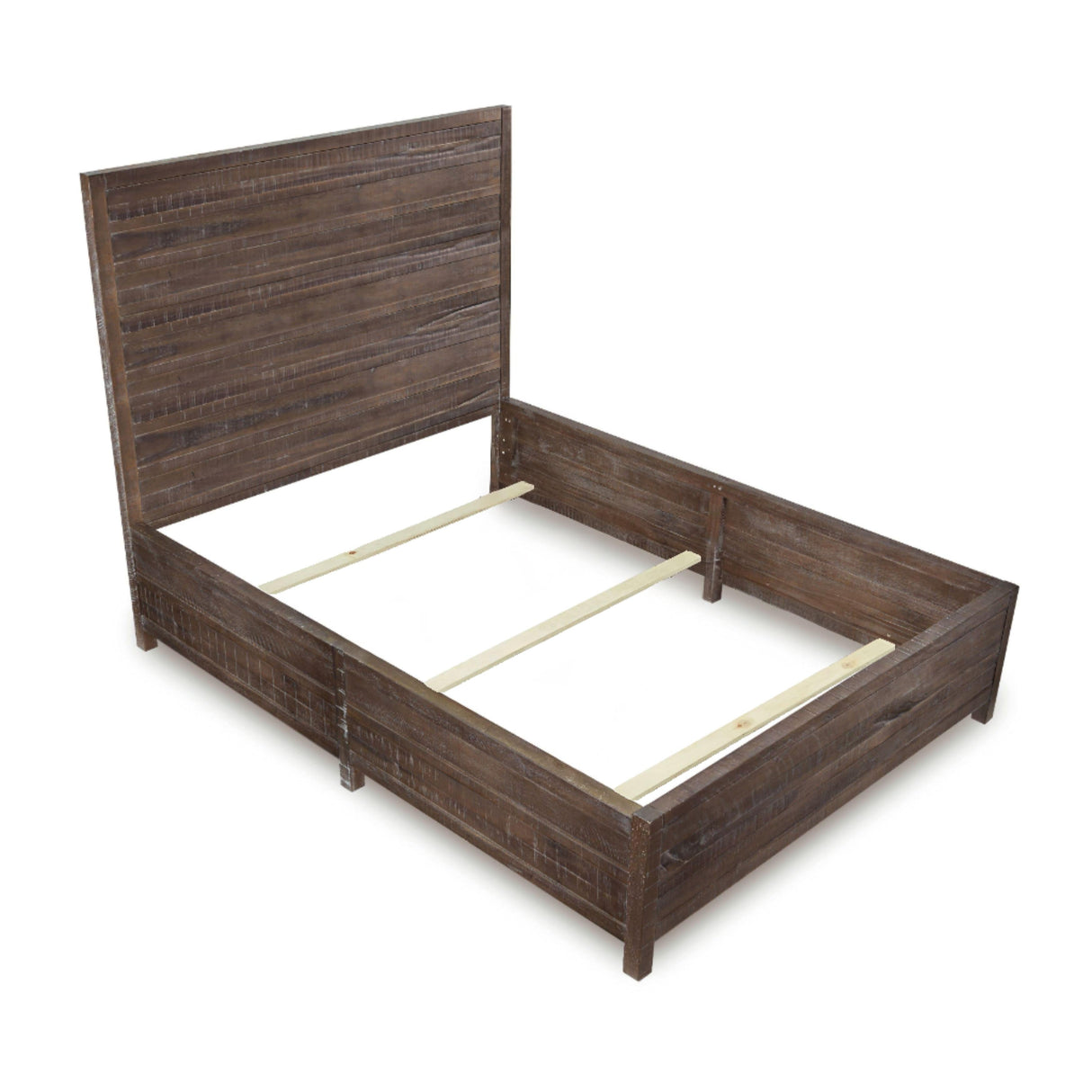 Townsend Solid Wood Queen Low-Profile Bed in Gunmetal by Modus Furniture at Eve Furniture