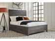 Townsend Solid Wood Queen Low-Profile Bed in Gunmetal by Modus Furniture at Eve Furniture