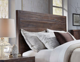 Townsend Solid Wood Queen Panel Bed in Java by Modus Furniture at Eve Furniture