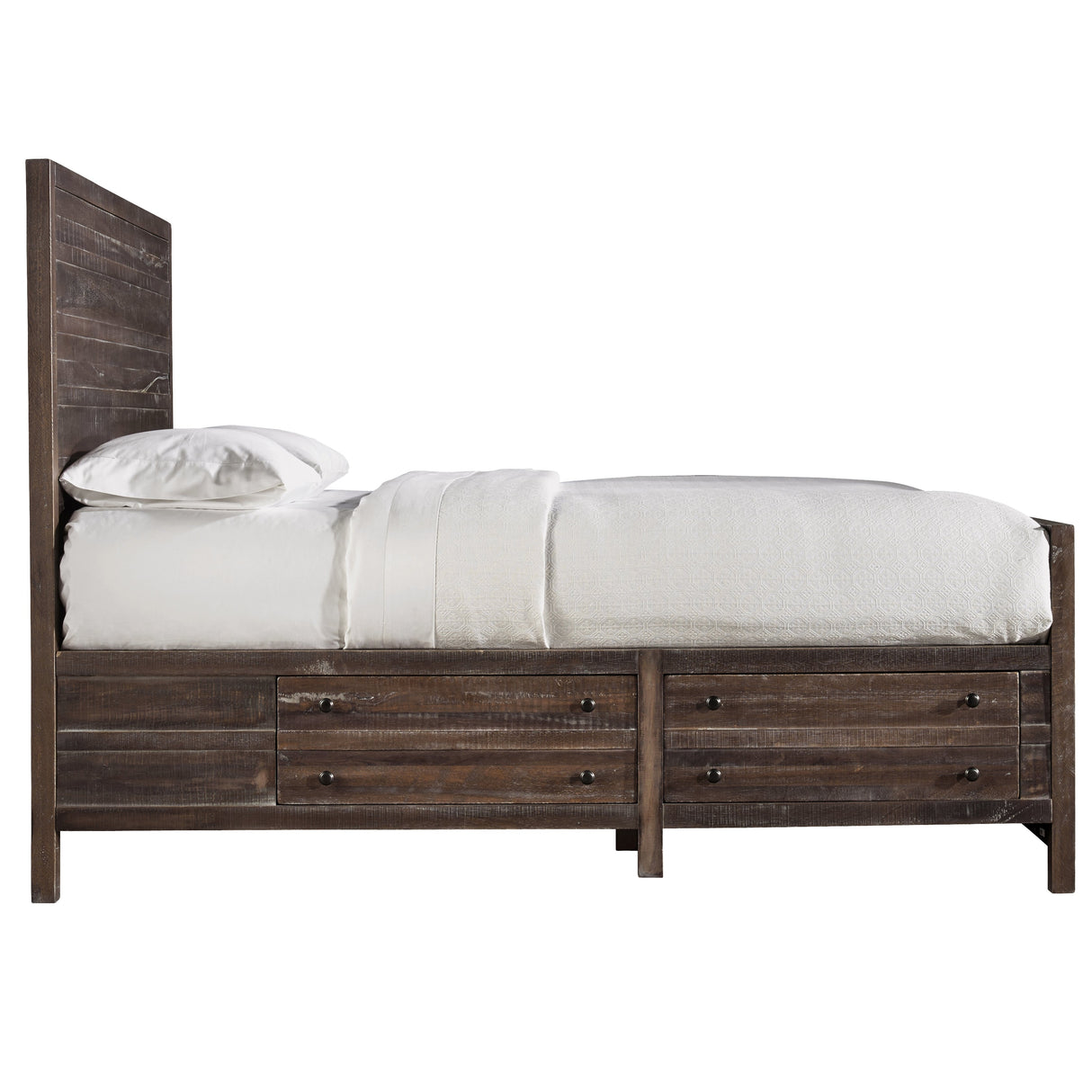 Townsend Solid Wood Queen Storage Bed in Java by Modus Furniture at Eve Furniture