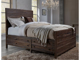 Townsend Solid Wood Queen Storage Bed in Java by Modus Furniture at Eve Furniture