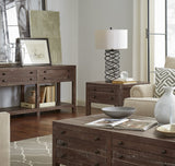 Townsend Solid Wood Side Table in Java by Modus Furniture at Eve Furniture