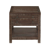 Townsend Solid Wood Side Table in Java by Modus Furniture at Eve Furniture