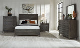 Townsend Solid Wood Three Drawer Nighstand in Gunmetal by Modus Furniture at Eve Furniture