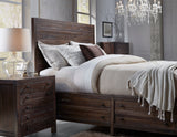 Townsend Three Drawer Solid Wood Nightstand in Java by Modus Furniture at Eve Furniture