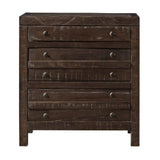 Townsend Three Drawer Solid Wood Nightstand in Java by Modus Furniture at Eve Furniture