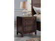 Townsend Three Drawer Solid Wood Nightstand in Java by Modus Furniture at Eve Furniture