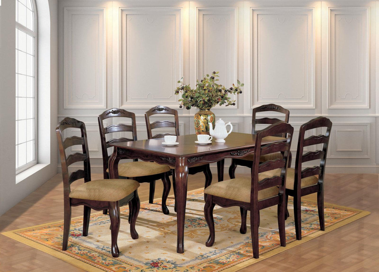 Townsville Dark Walnut Dining Table by Furniture of America at Eve Furniture
