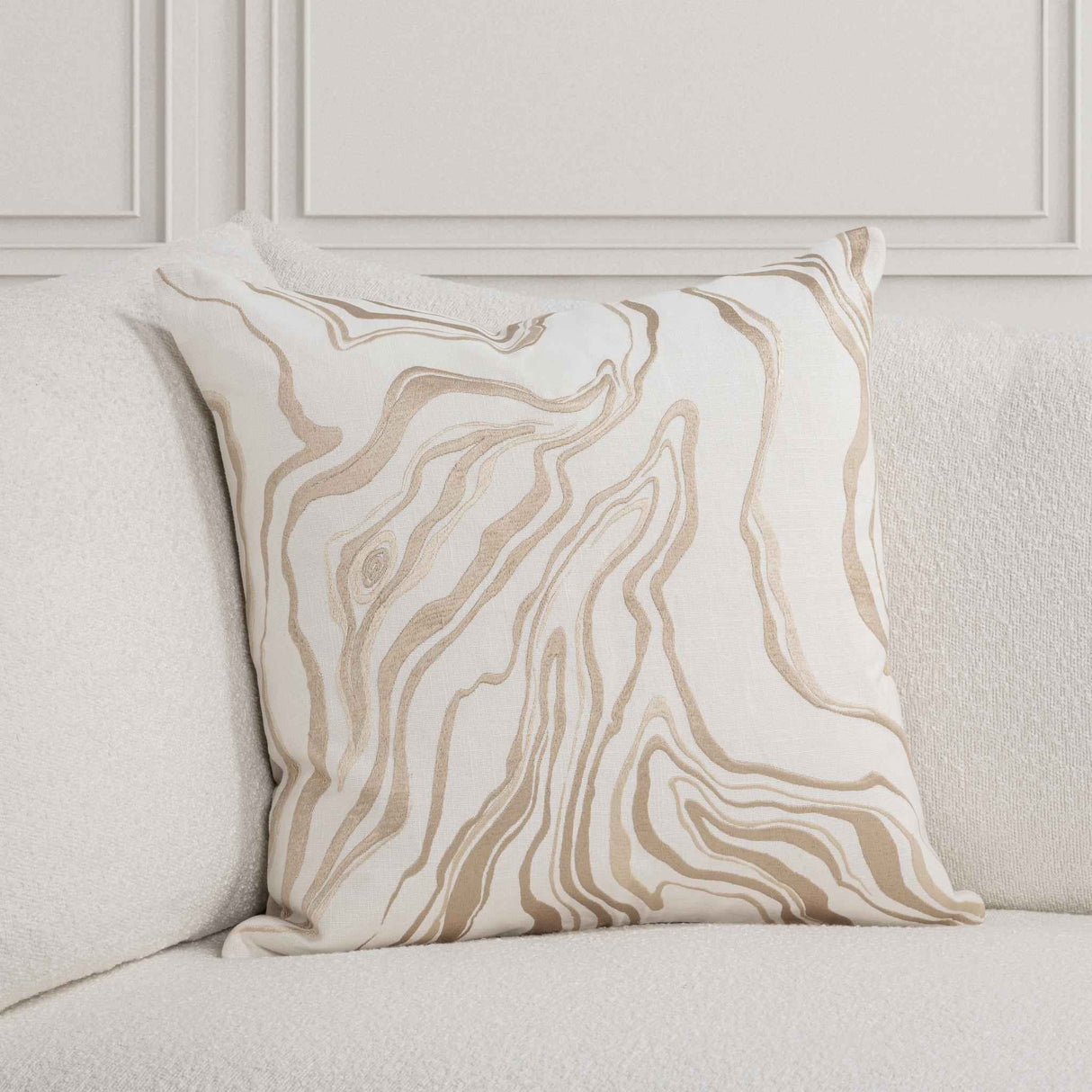TQ Drift Ivory/Natural 22x22 Throw Pillow (Set of 2) by Classic Home at Eve Furniture