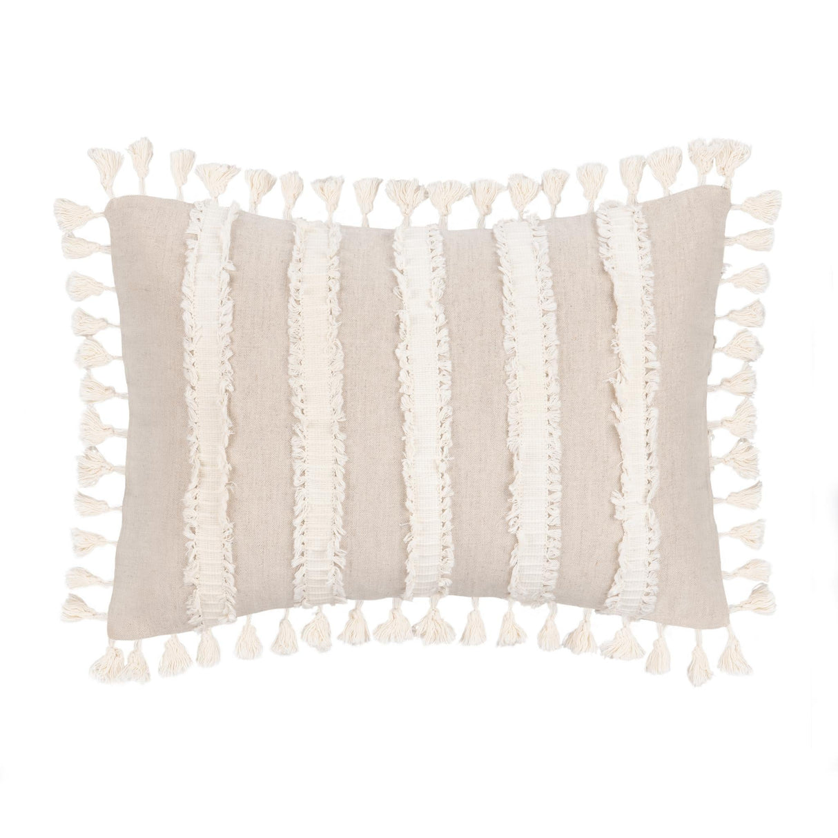 TQ Edisto Natural/Ivory Multiple Sizes Throw Pillow (Set of 2) by Classic Home at Eve Furniture