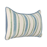 TQ Harbor Blue/Green Stripe Multiple Sizes Throw Pillow (Set of 2) by Classic Home at Eve Furniture
