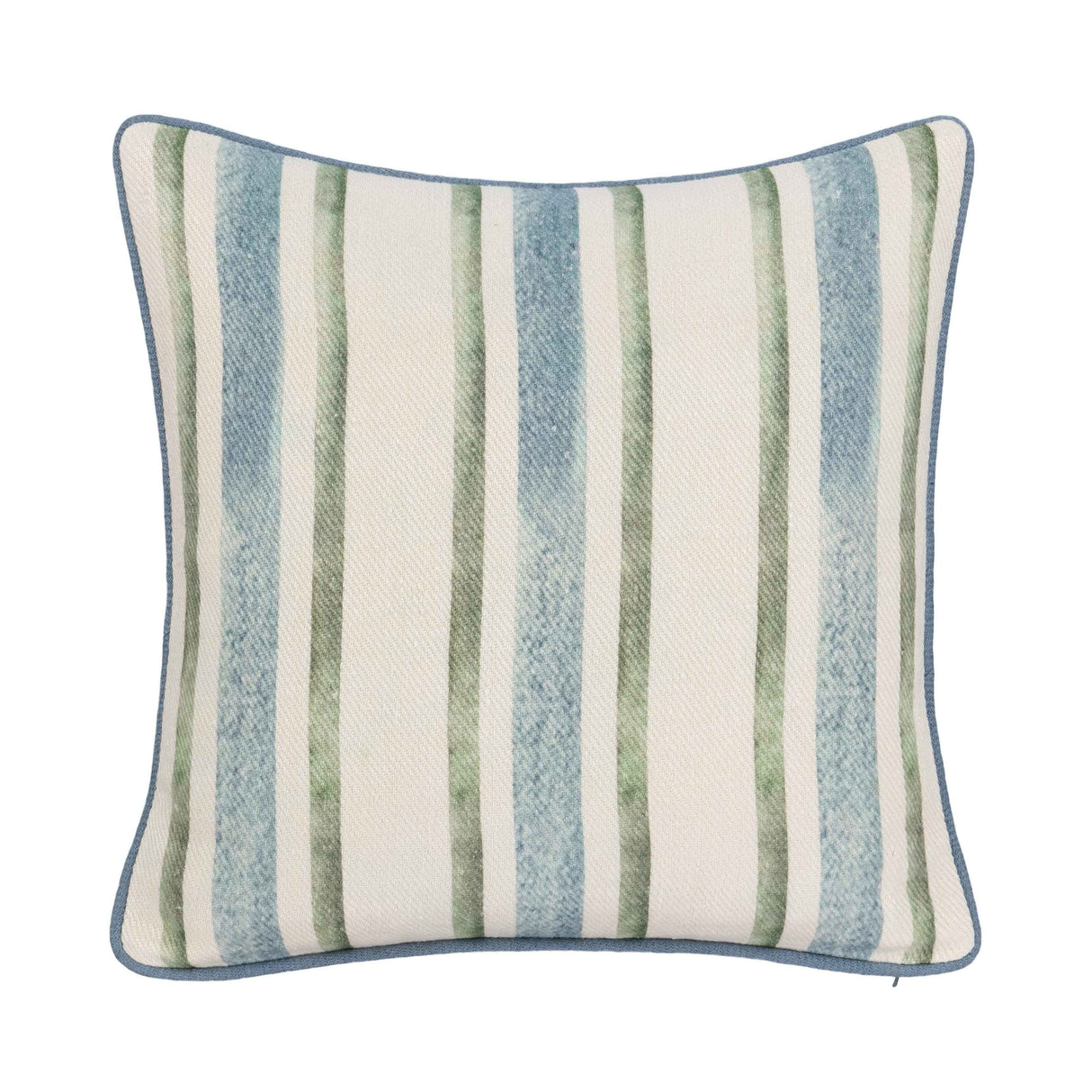 TQ Harbor Blue/Green Stripe Multiple Sizes Throw Pillow (Set of 2) by Classic Home at Eve Furniture