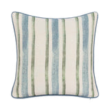 TQ Harbor Blue/Green Stripe Multiple Sizes Throw Pillow (Set of 2) by Classic Home at Eve Furniture