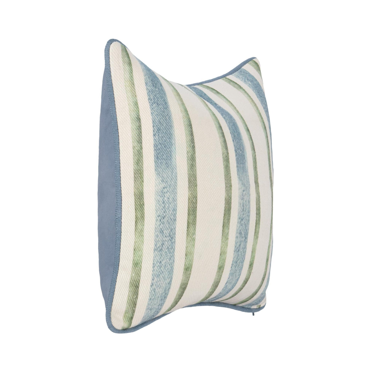 TQ Harbor Blue/Green Stripe Multiple Sizes Throw Pillow (Set of 2) by Classic Home at Eve Furniture