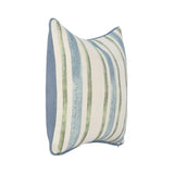 TQ Harbor Blue/Green Stripe Multiple Sizes Throw Pillow (Set of 2) by Classic Home at Eve Furniture