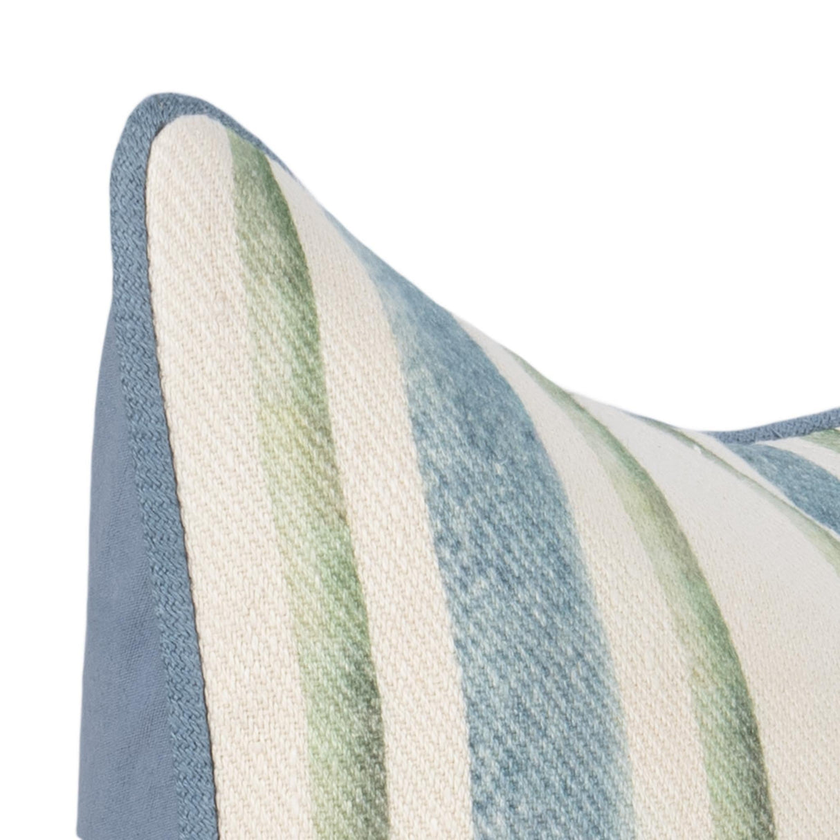 TQ Harbor Blue/Green Stripe Multiple Sizes Throw Pillow (Set of 2) by Classic Home at Eve Furniture