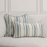 TQ Harbor Blue/Green Stripe Multiple Sizes Throw Pillow (Set of 2) by Classic Home at Eve Furniture