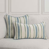 TQ Harbor Blue/Green Stripe Multiple Sizes Throw Pillow (Set of 2) by Classic Home at Eve Furniture