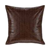 TQ Leather Seston Brown 20x20 Throw Pillow (Set of 2) by Classic Home at Eve Furniture