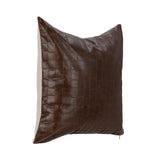 TQ Leather Seston Brown 20x20 Throw Pillow (Set of 2) by Classic Home at Eve Furniture