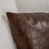 TQ Leather Seston Brown 20x20 Throw Pillow (Set of 2) by Classic Home at Eve Furniture