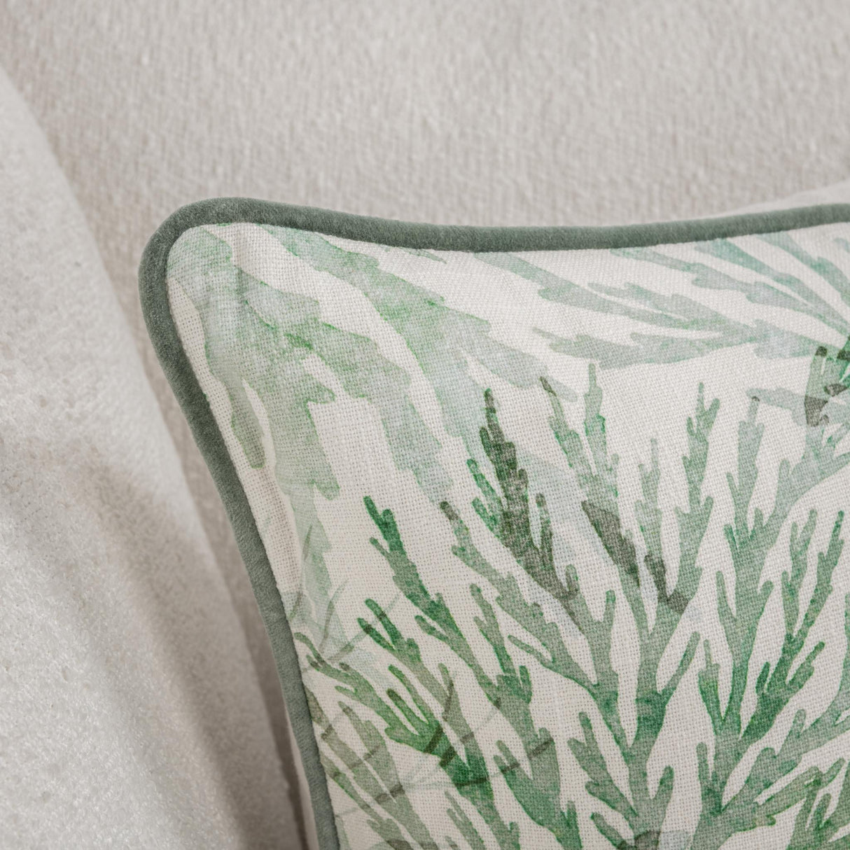 TQ Lessonia Green 22x22 Throw Pillow (Set of 2) by Classic Home at Eve Furniture