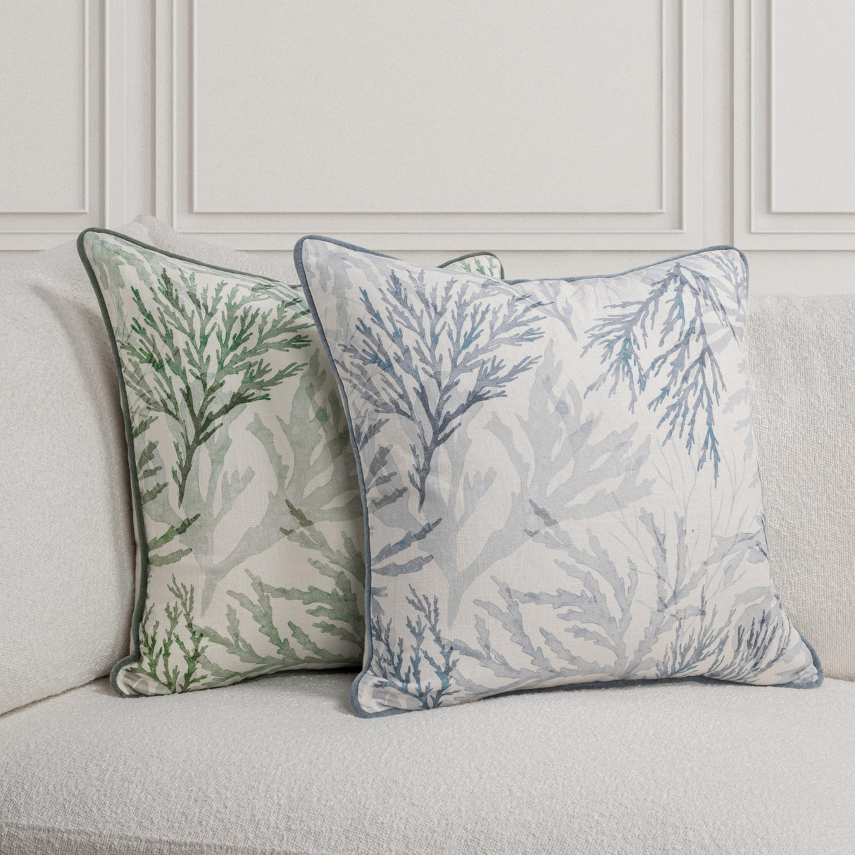 TQ Lessonia Green 22x22 Throw Pillow (Set of 2) by Classic Home at Eve Furniture