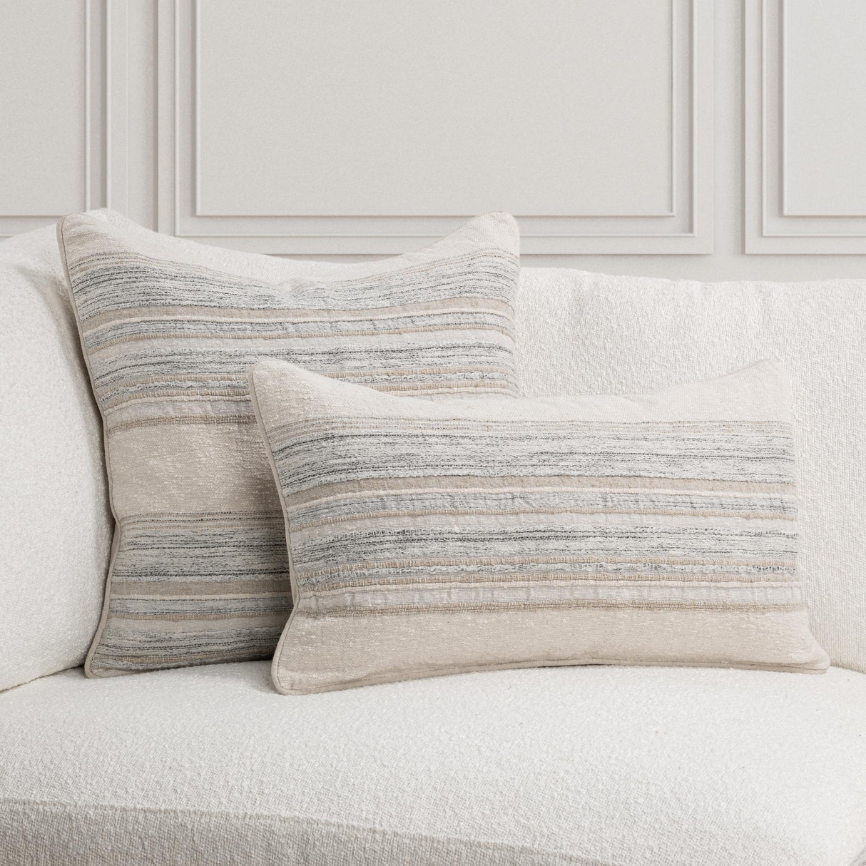 TQ Rockport Ivory Multi Multiple Sizes Throw Pillow (Set of 2) by Classic Home at Eve Furniture