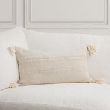 TQ York Natural/Ivory Multiple Sizes Throw Pillow (Set of 2) by Classic Home at Eve Furniture