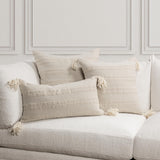 TQ York Natural/Ivory Multiple Sizes Throw Pillow (Set of 2) by Classic Home at Eve Furniture