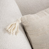 TQ York Natural/Ivory Multiple Sizes Throw Pillow (Set of 2) by Classic Home at Eve Furniture