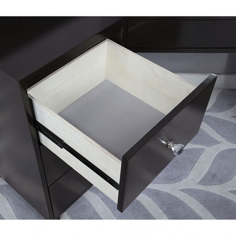 Tracie Obsidian Gray Vanity Set by Furniture of America at Eve Furniture