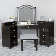 Tracie Obsidian Gray Vanity Set by Furniture of America at Eve Furniture
