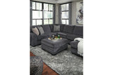 Tracling Slate Oversized Ottoman by Ashley at Eve Furniture