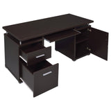 Tracy Cappuccino 2-Drawer Computer Desk